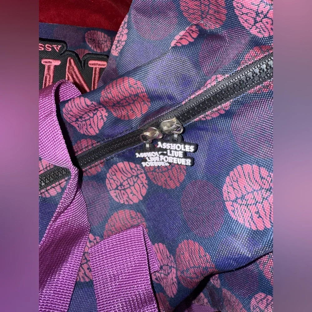 ALF (Assholes Live Forever) “Have A Nice Trip” Purple Duffle Bag- New